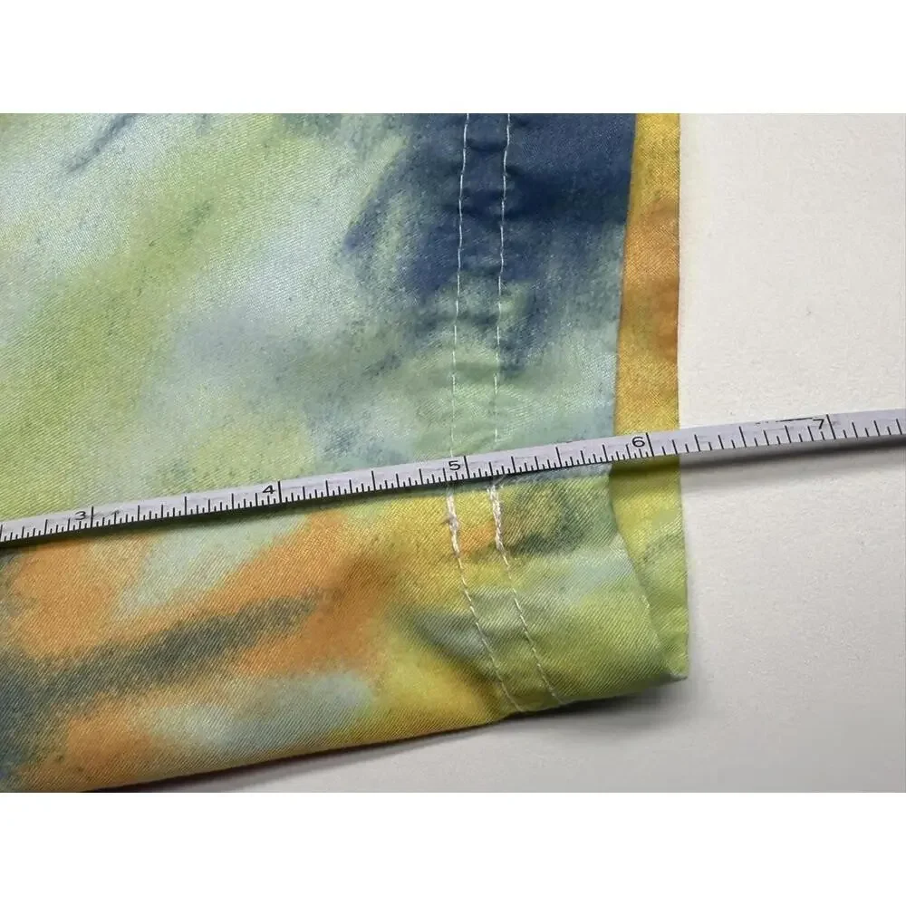 Lucky‎ Brand Swim Trunks Boys 8 Tie Dye Blue Mesh Lined Drawstring Elastic Waist